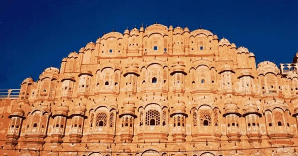 It is a Picture of Hawa Mahal Jaipur.